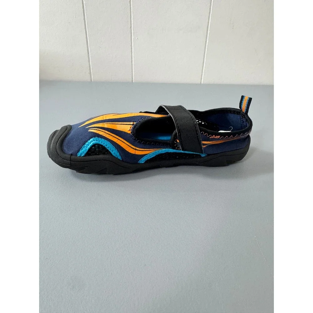 Youths Water Shoes M (13-1) Blue Orange Beach Pool Sandals All Man Made